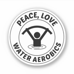 Sticker Aquatique Aérobic Exercice aquatique Fitness