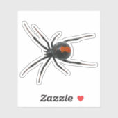 Sticker Araignée noire (Feuille)