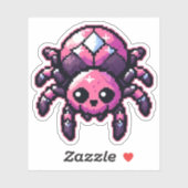 Sticker Araignée Pixel mignonne (Feuille)