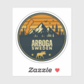 Sticker Arboga, Suède Sverige (Feuille)