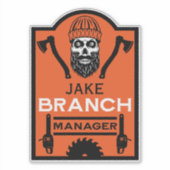Sticker Arboriste Tree Surgeon (Devant)