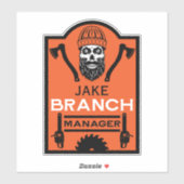 Sticker Arboriste Tree Surgeon (Feuille)