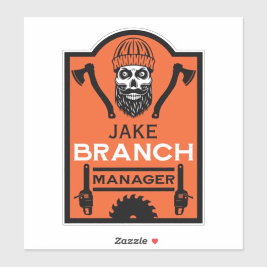 Sticker Arboriste Tree Surgeon (Feuille)
