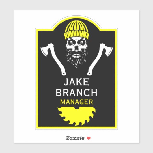Sticker Arboriste Tree Surgeon (Feuille)