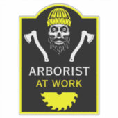 Sticker Arboriste Tree Surgeon (Devant)