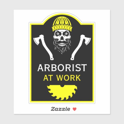 Sticker Arboriste Tree Surgeon (Feuille)