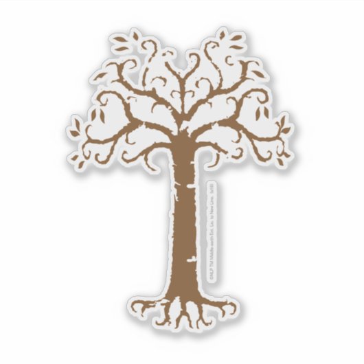 Sticker Arbre blanc de Gondor (Devant)