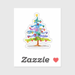 Sticker Arbre coloré
