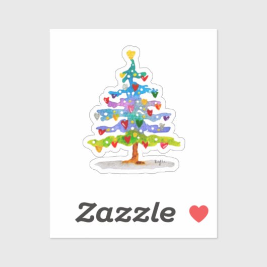 Sticker Arbre coloré (Feuille)