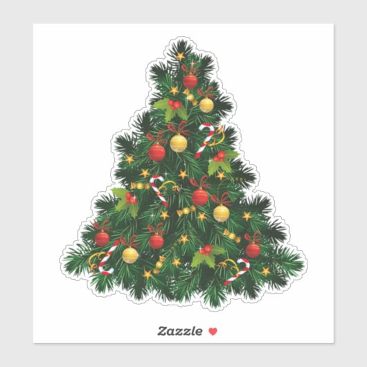 Sticker Arbre de Noël (Feuille)