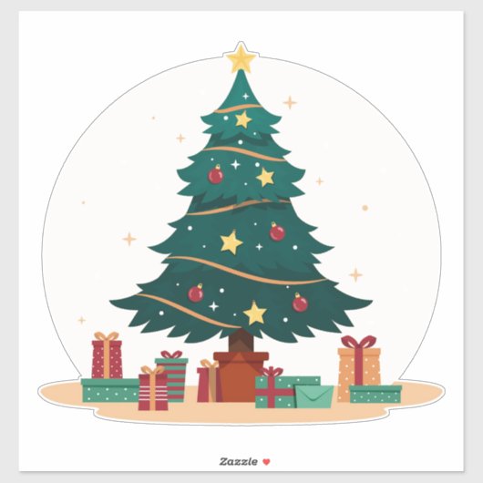 Sticker Arbre de Noël (Feuille)
