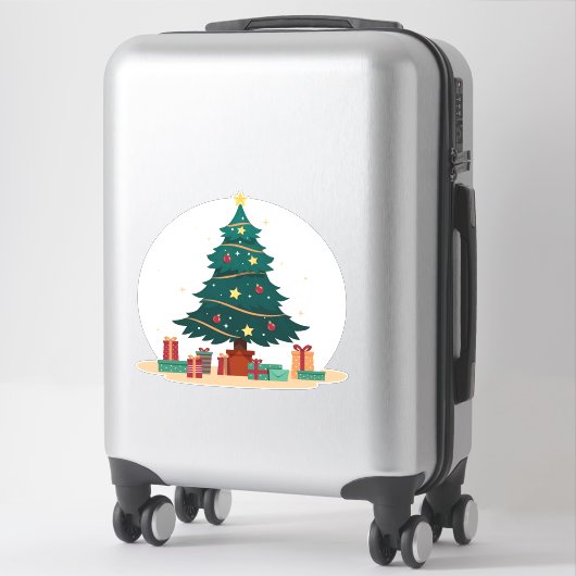 Sticker Arbre de Noël (Sur valise)