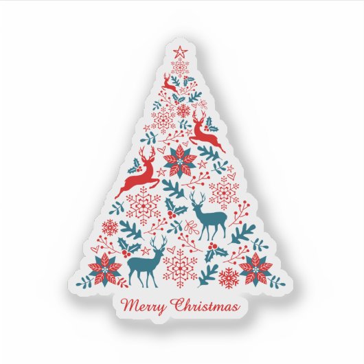Sticker Arbre de Noël (Devant)