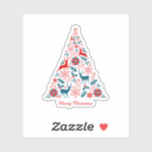 Sticker Arbre de Noël (Feuille)