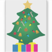 Sticker Arbre de Noël (Devant)