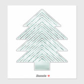 Sticker Arbre de Noël Arbre de Monnaie d'Argent d'Argent P (Feuille)