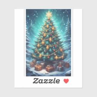 Sticker Arbre de Noël Fantastique
