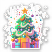 Sticker Arbre de Noël Magie Radiance (Recto)
