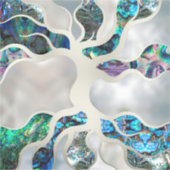 Sticker Arbre de vie - Abalone Shell et Pearl (Devant)