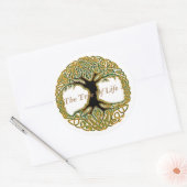 Sticker Arbre De Vie Classique Rond (Enveloppe)