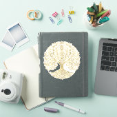 Sticker Arbre de vie Cream & Gold Celtic Mariage (Couverture iPad)