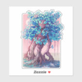 Sticker Arbre Girl Surreal (Feuille)