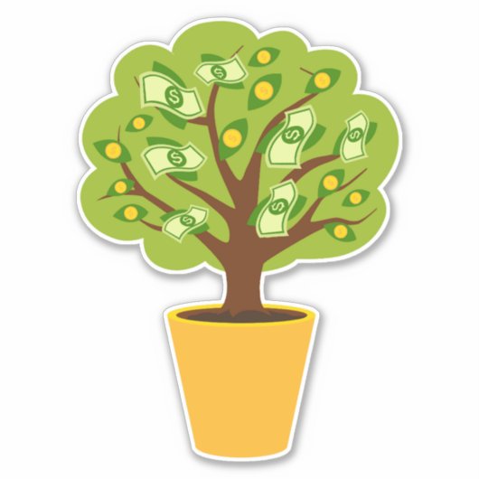 Sticker arbre monétaire (Devant)