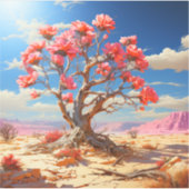 Sticker Arbre rose (Devant)