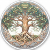 Sticker Arbre vert païen (Devant)