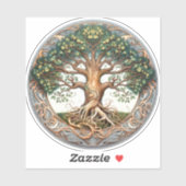 Sticker Arbre vert païen (Feuille)