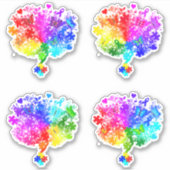Sticker Arbres du spectre autiste (Devant)