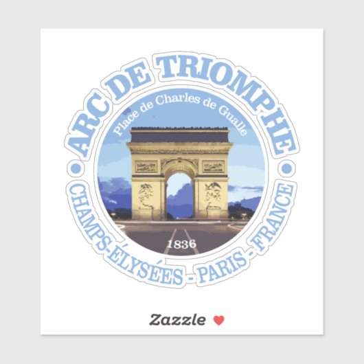 Sticker Arc de Triomphe (e) (Feuille)