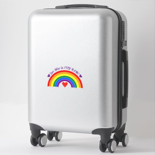 Sticker Arc en arc-en-ciel (Sur valise)