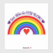 Sticker Arc en arc-en-ciel (Feuille)