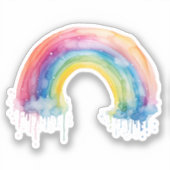 Sticker arc-en-ciel aquarelle (Recto)