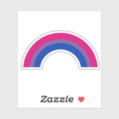 Sticker Arc-en-ciel bisexuel (Feuille)
