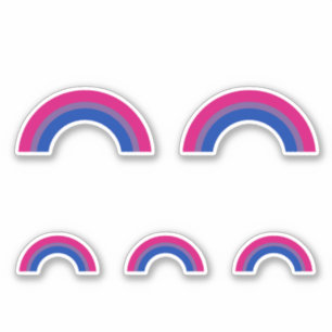 Sticker Arc-en-ciel bisexuel
