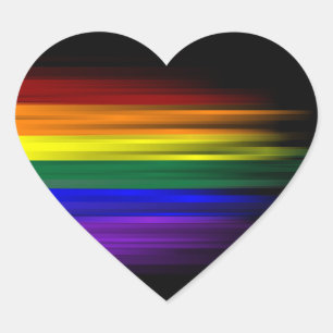 Sticker Arc-en-ciel (coeur)