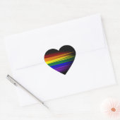 Sticker Arc-en-ciel (coeur) (Enveloppe)