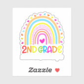 Sticker Arc En Ciel De 2E Année Où L'Aventure Commence (Feuille)