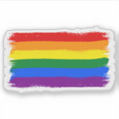 Sticker Arc-en-ciel - Drapeau (Devant)