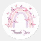 sticker arc-en-ciel Merci (Devant)