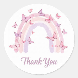 sticker arc-en-ciel Merci