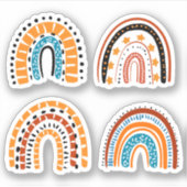 Sticker arc-en-ciel mignon (Devant)