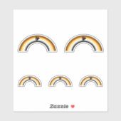 Sticker Arc-en-ciel Ours (Feuille)