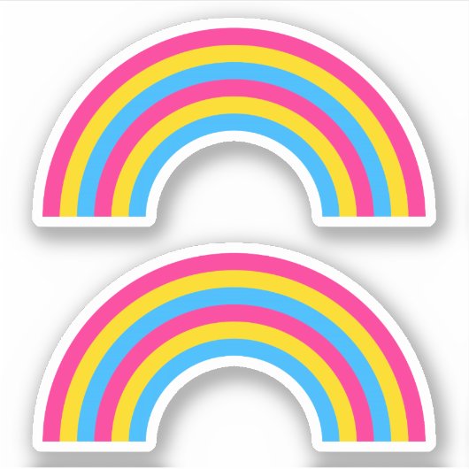 Sticker Arc-en-ciel Pan Pride (Devant)