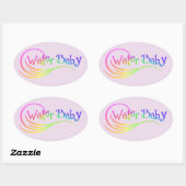 Sticker Arc-en-ciel pour bébé d'eau (Feuille)