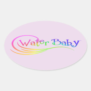 Sticker Arc-en-ciel pour bébé d'eau