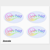 Sticker Arc-en-ciel pour bébé d'eau (Feuille)
