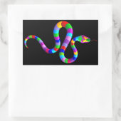 Sticker arc-en-ciel psychédélique serpent (Sac)